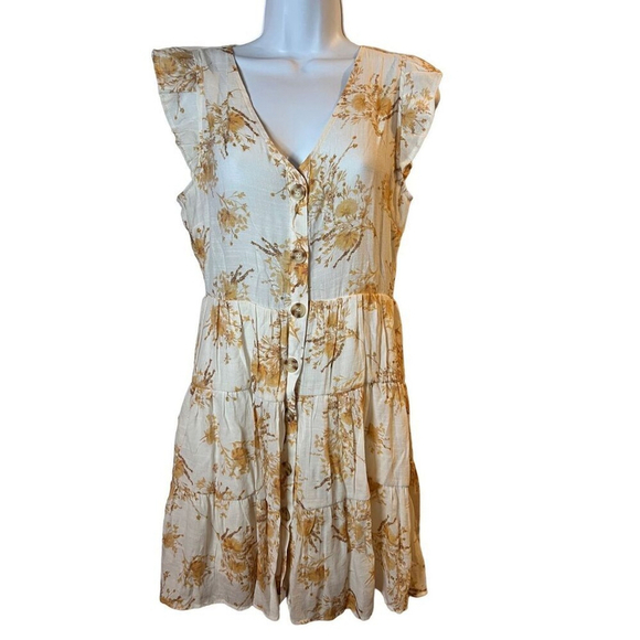New E&M Floral Button Up Dress Size M (Juniors) - Picture 1 of 8
